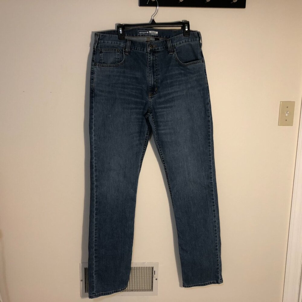 Carhartt Jeans Mens 36x36 Rugged Flex Straight Fit 5-Pocket Tapered Jean Cotton